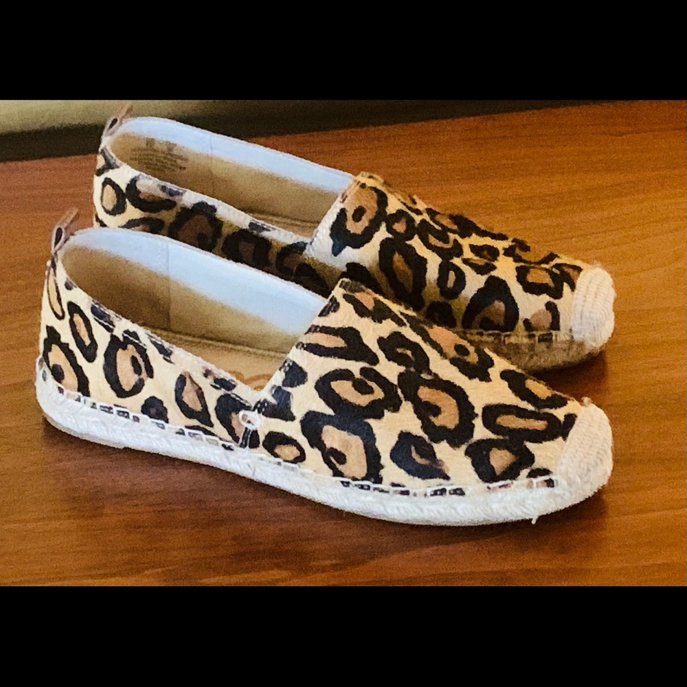 New, Sam Edelman Calf Hair on Leather, Espadrille / Slip On Shoes, Size 8